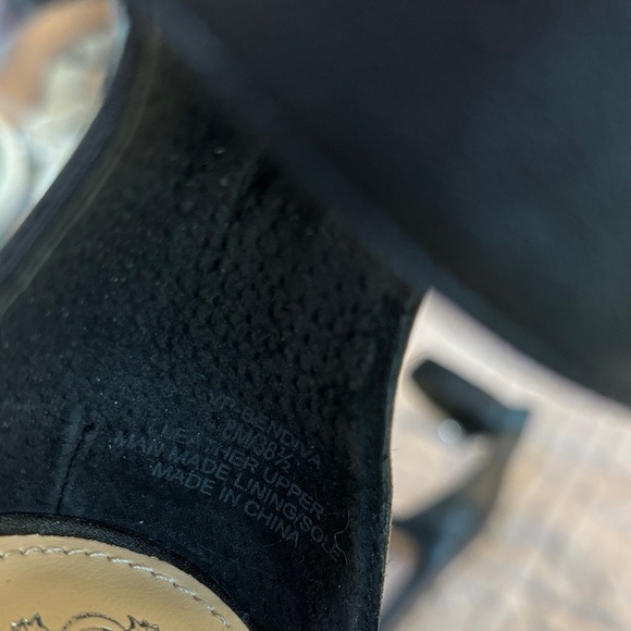 Vince Camuto Black Ankle Strap Heels - Picture 4 of 4